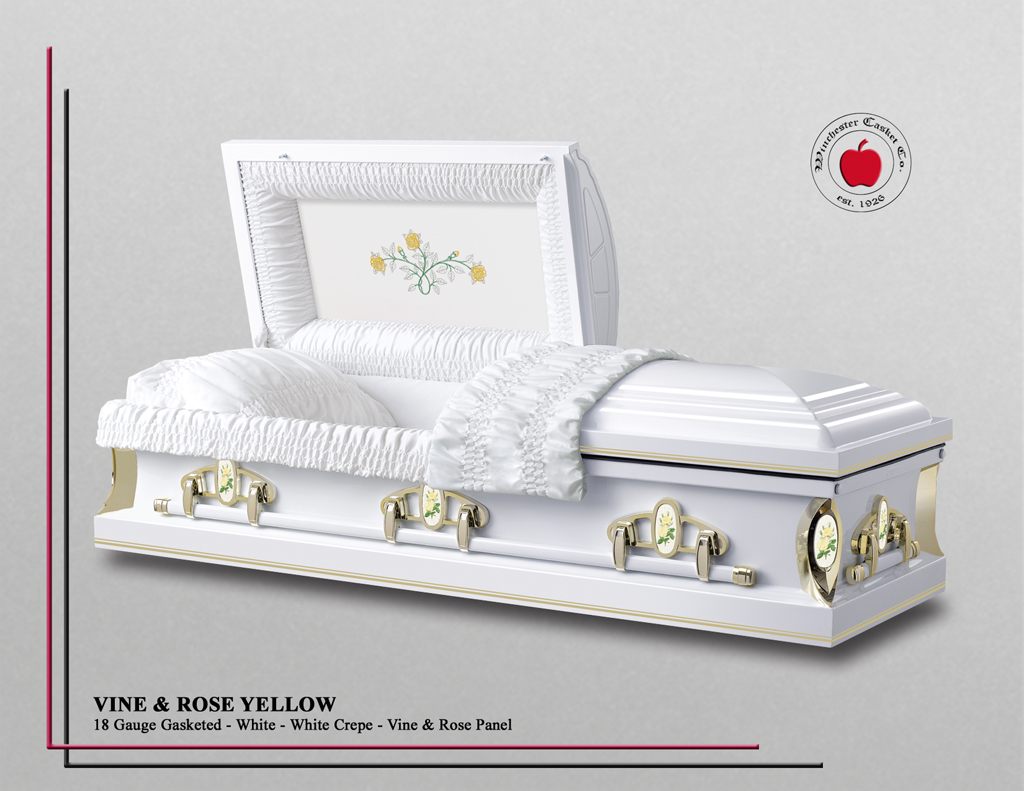 Vine and Rose White Yellow